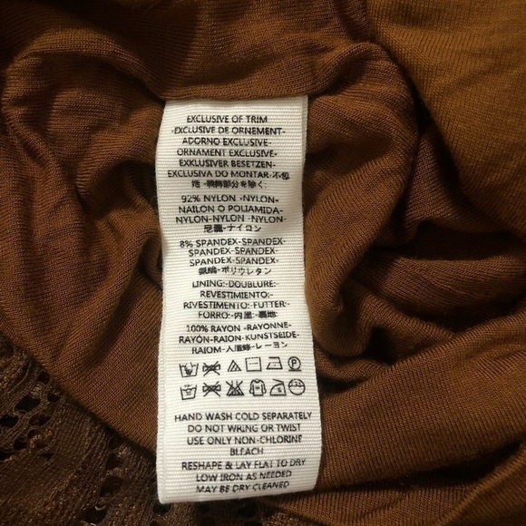 FREE PEOPLE Puff Sleeve Lace Dress Size S - Picture 7 of 9